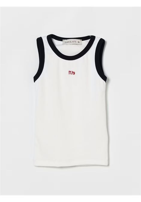 Canotta con logo ricamato MANUEL RITZ | MR3421BI BL